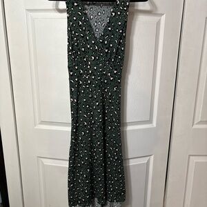 Torrid Green Leopard Print Midi Dress